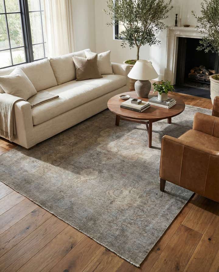 6' 1 x 9' 4 Hand Knotted Ultra Vintage Persian Wool Rug