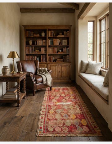 3' 3 x 6' 1 Hand Knotted Anatolian Oriental Wool Runner Rug