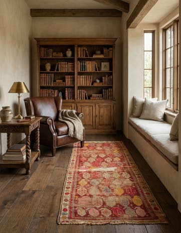3' 3 x 6' 1 Hand Knotted Anatolian Oriental Wool Runner Rug