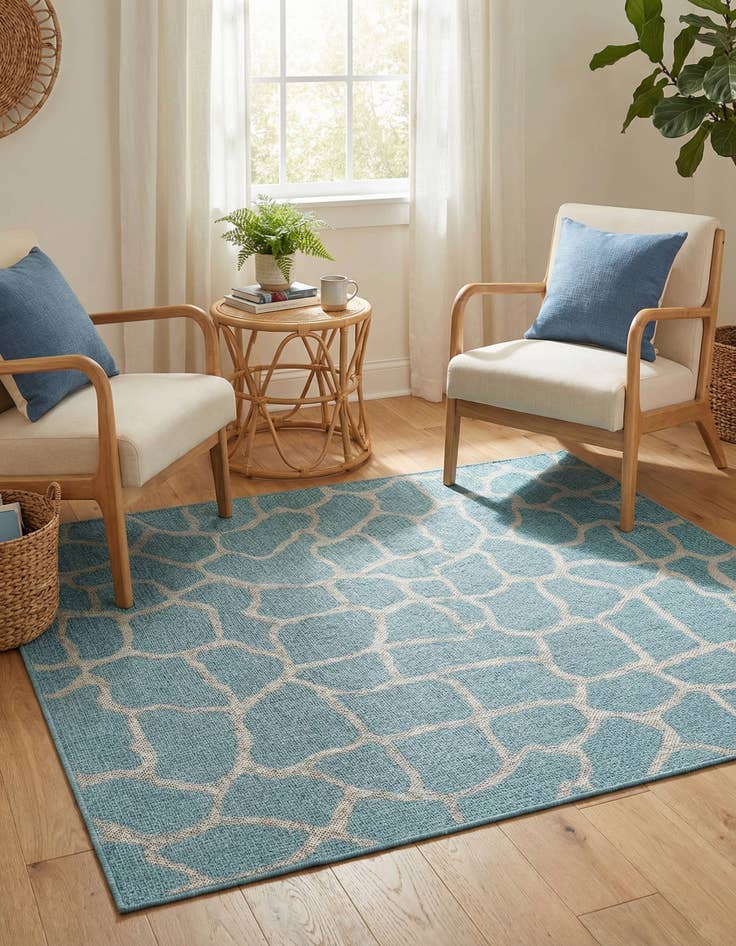 Detail image of 4' x 6' Easy-Clean Safari Indoor / Outdoor Rug