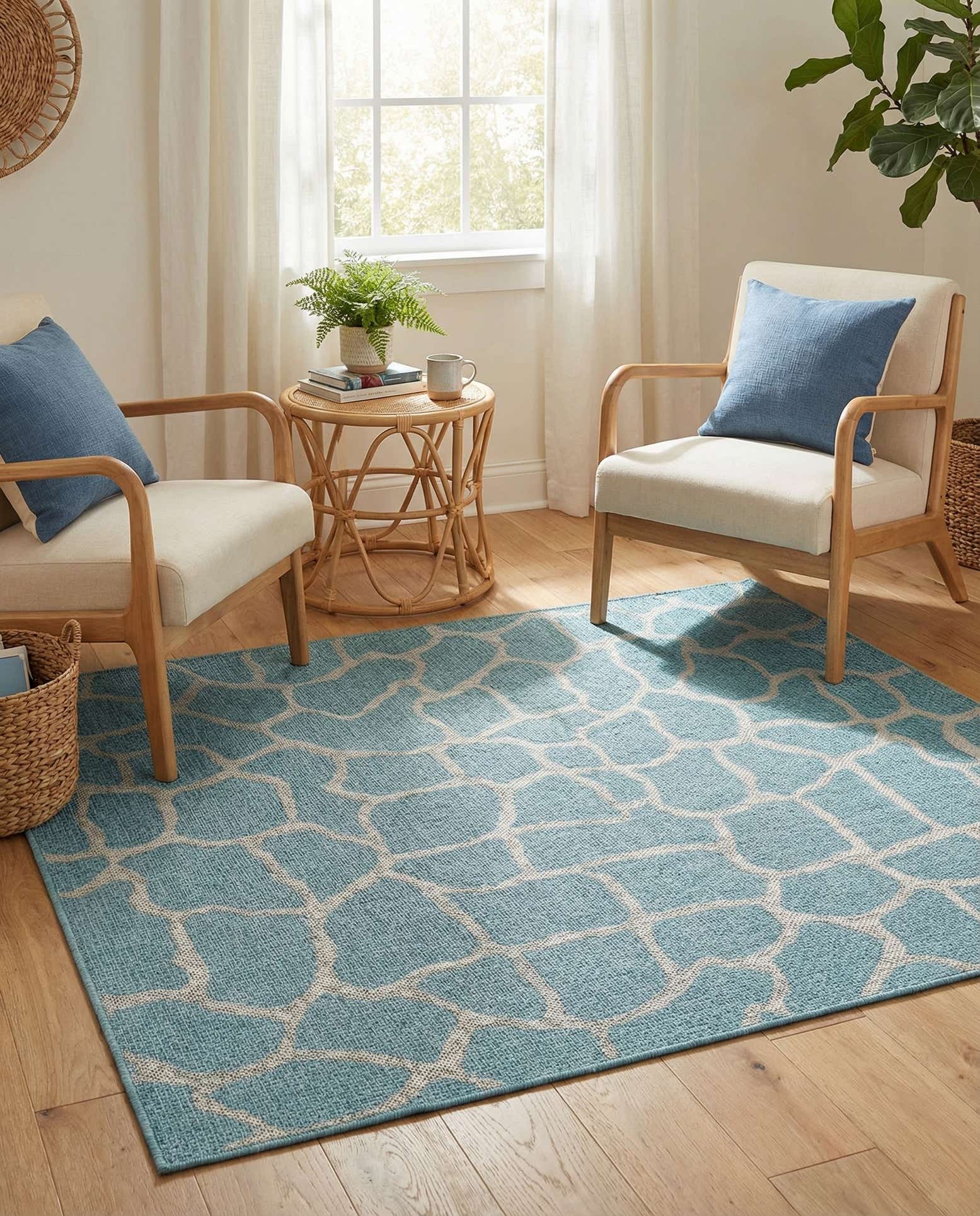 4' x 6' Easy-Clean Safari Indoor / Outdoor Rug