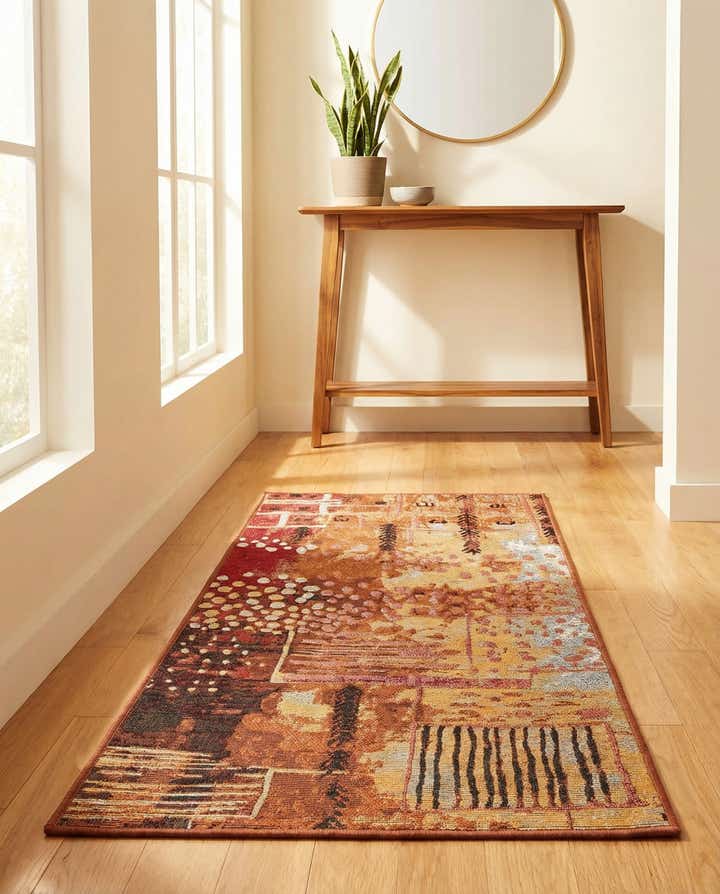 2' x 4' Easy-Clean Modern Indoor / Outdoor Runner Rug