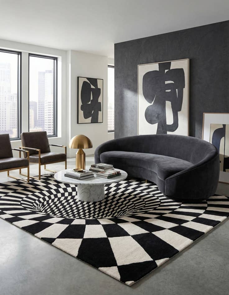 Detail image of  7' 10 x 10' Vortex Wool Rug