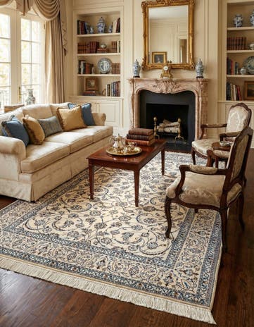 5' 4 x 7' 9 Hand Knotted Nain Rug