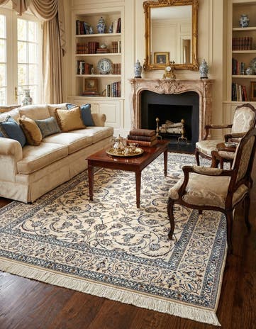5' 4 x 7' 9 Hand Knotted Nain Rug