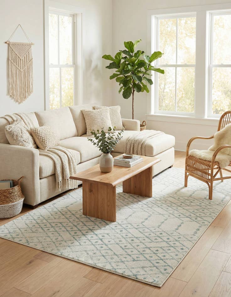 Detail image of 6' x 9' Paxon Trellis Rug