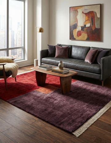 5' 3 x 8' 4 Hand Knotted Kashkuli Gabbeh Wool Rug