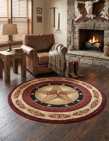 4' x 4' Pioneer Round Rug