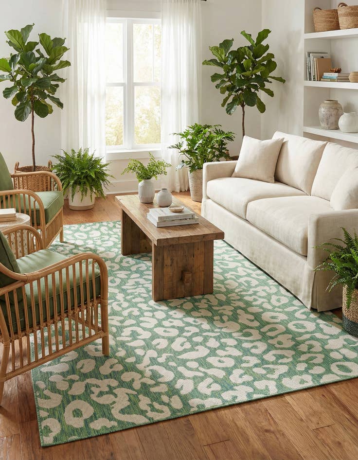 Detail image of  6' x 9'  Washable Safari Indoor / Outdoor Rug