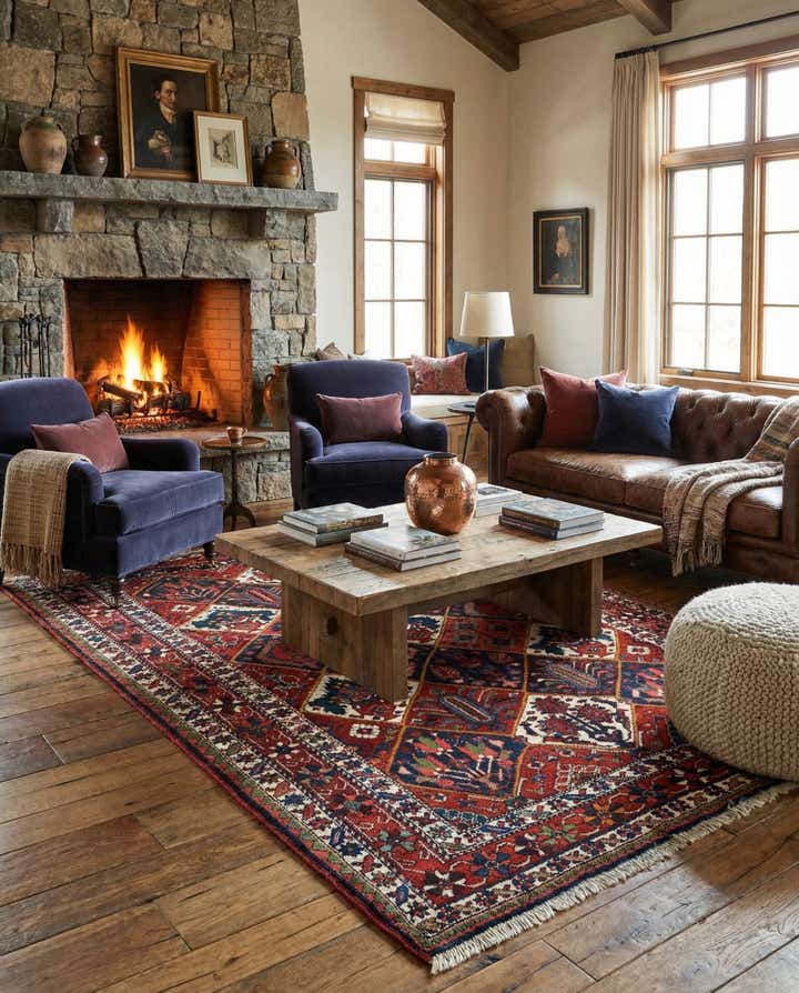 5' 2 x 6' 7 Bachtiar Wool Rug