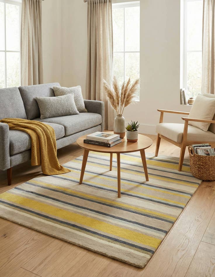 Detail image of 4' x 5' 7 Luna Wool Rug