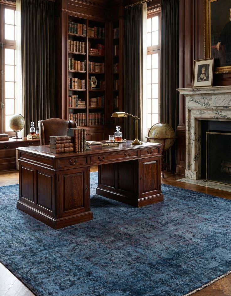 Detail image of 9' 9 x 12' 7 Vintage Royal Wool Rug