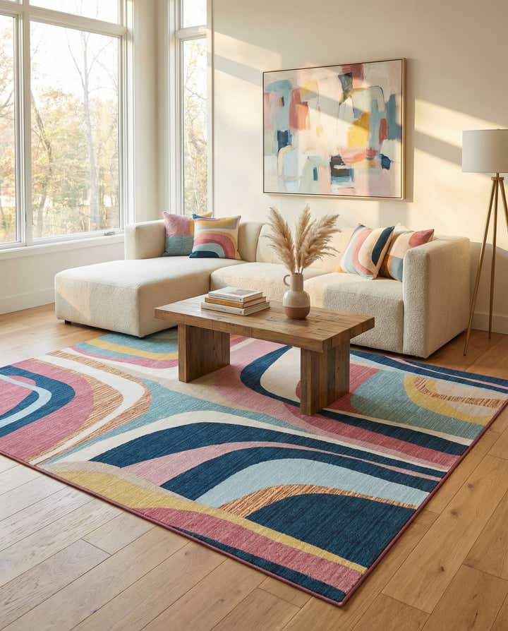 7' 10 x 10' Easy-Clean Modern Indoor / Outdoor Rug