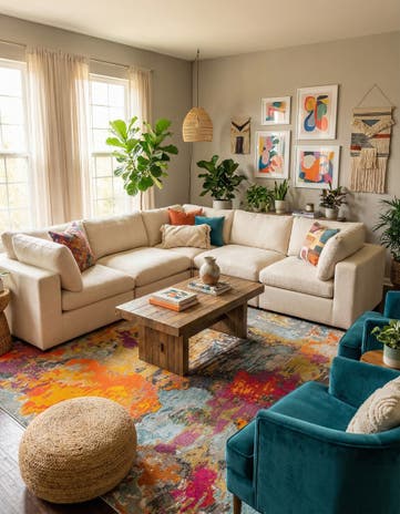 9' 10 x 9' 10 Washable Vivid Square Rug