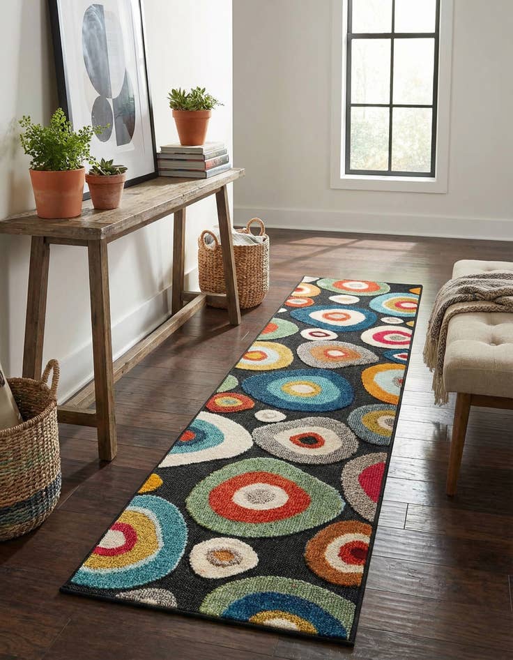 Detail image of 2' x 8' Easy-Clean Casablanca Indoor / Outdoor Runner Rug