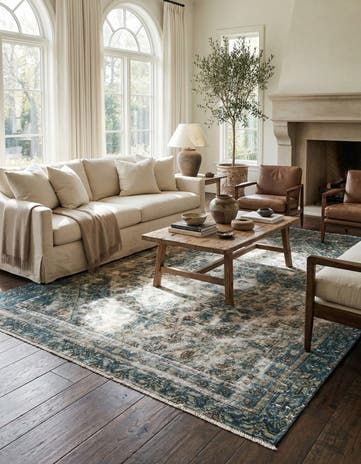 6' x 9' Hand Knotted Ultra Vintage Persian Wool Rug