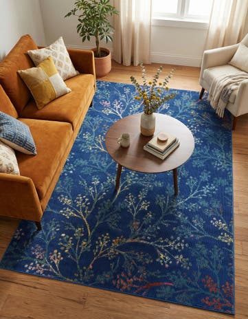 Blue Blossom Rug