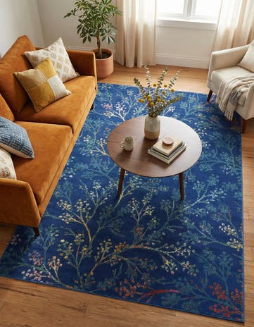 Blue Blossom Rug