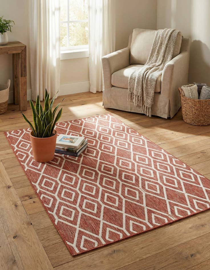 Detail image of 1' 4 x 1' 4  Washable Jill Zarin Turks and Caicos Indoor / Outdoor Sample Rug