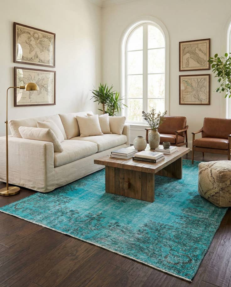 Detail image of 5' 11 x 8' 6 Ultra Vintage Wool Rug