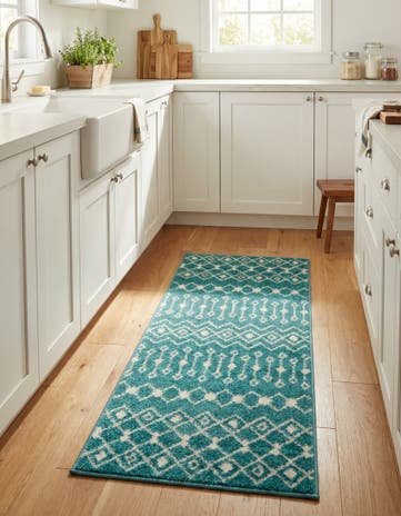 2' x 5' Moroccan Trellis Runner Rug
