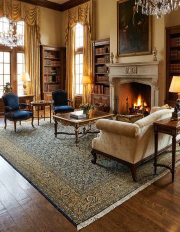 9' 4 x 12' Hand Knotted Tabriz Persian Wool Rug