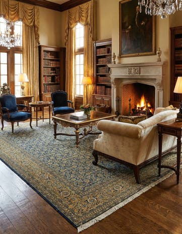 9' 4 x 12' Hand Knotted Tabriz Persian Wool Rug