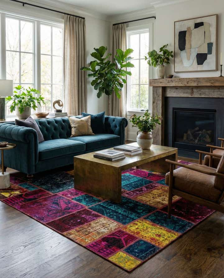 5' 10 x 8' 2 Hand Knotted Ultra Vintage Persian Wool Rug