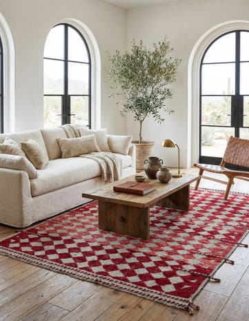 5' 2 x 7' 1 Hand Knotted Moroccan Wool Rug