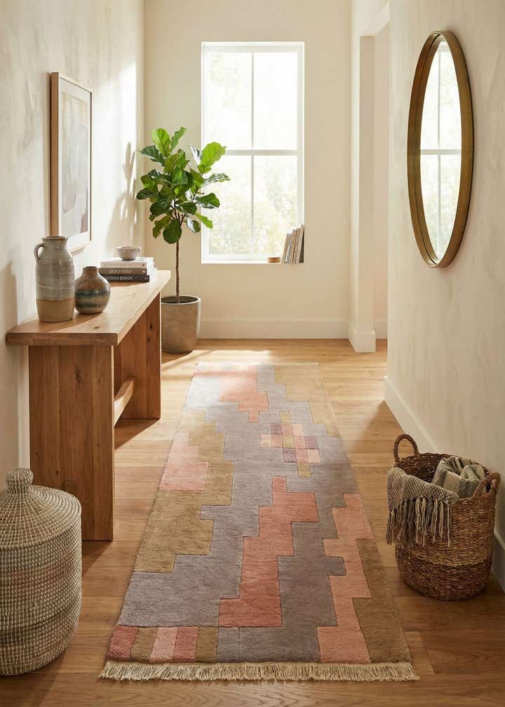3' 1 x 9' 9 Hand Knotted Tibet Wool Runner Rug