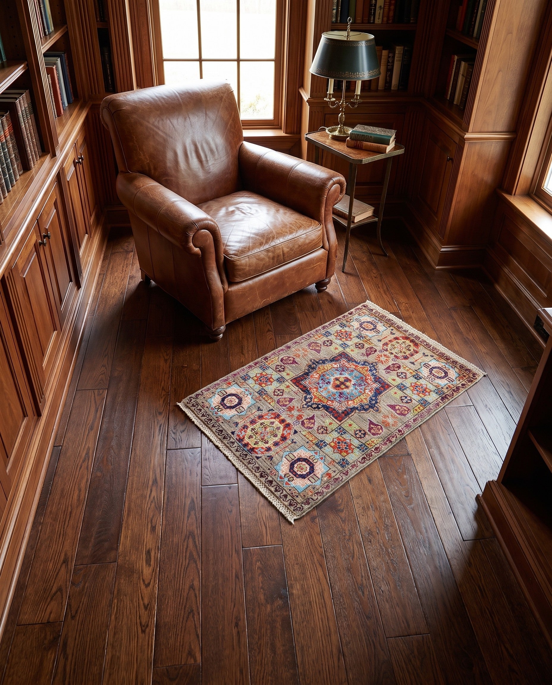 2' x 3' 2 Hand Knotted Mamluk Ziegler Rug