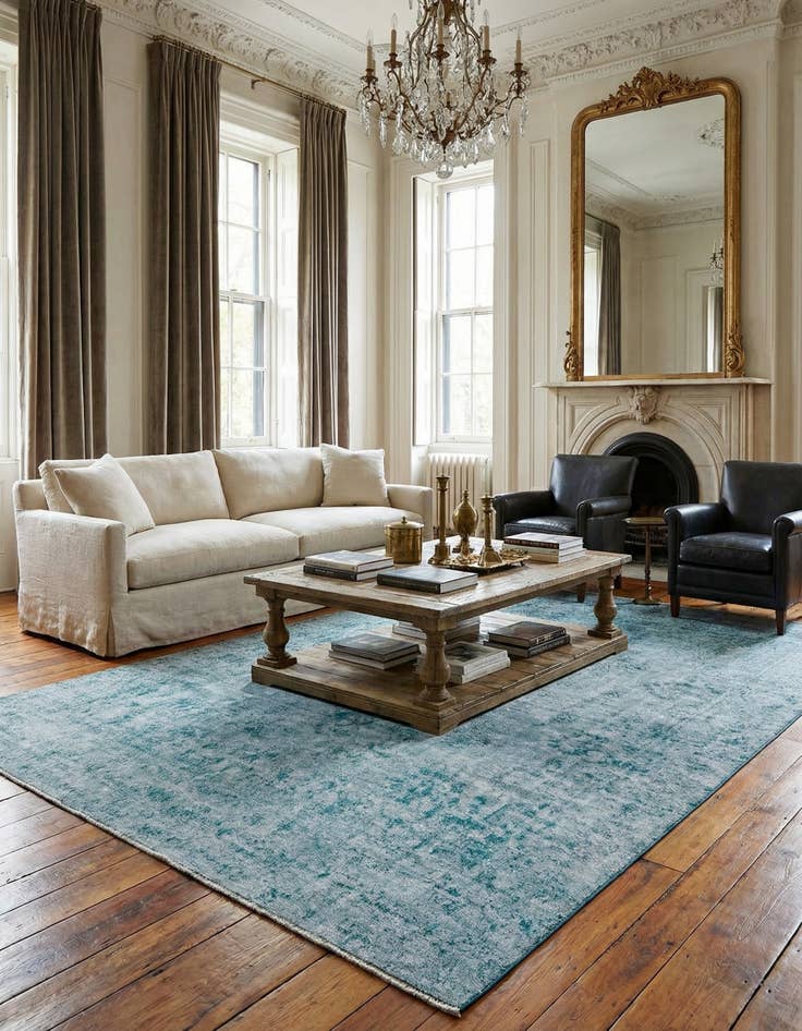 Detail image of 9' x 12' 5  Hand Knotted Ultra Vintage Persian Wool Rug