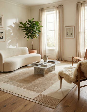6' 6 x 9' 9 Hand Knotted Darya Wool Rug
