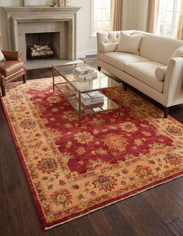 5' x 6' 9 Hand Knotted Ziegler Rug