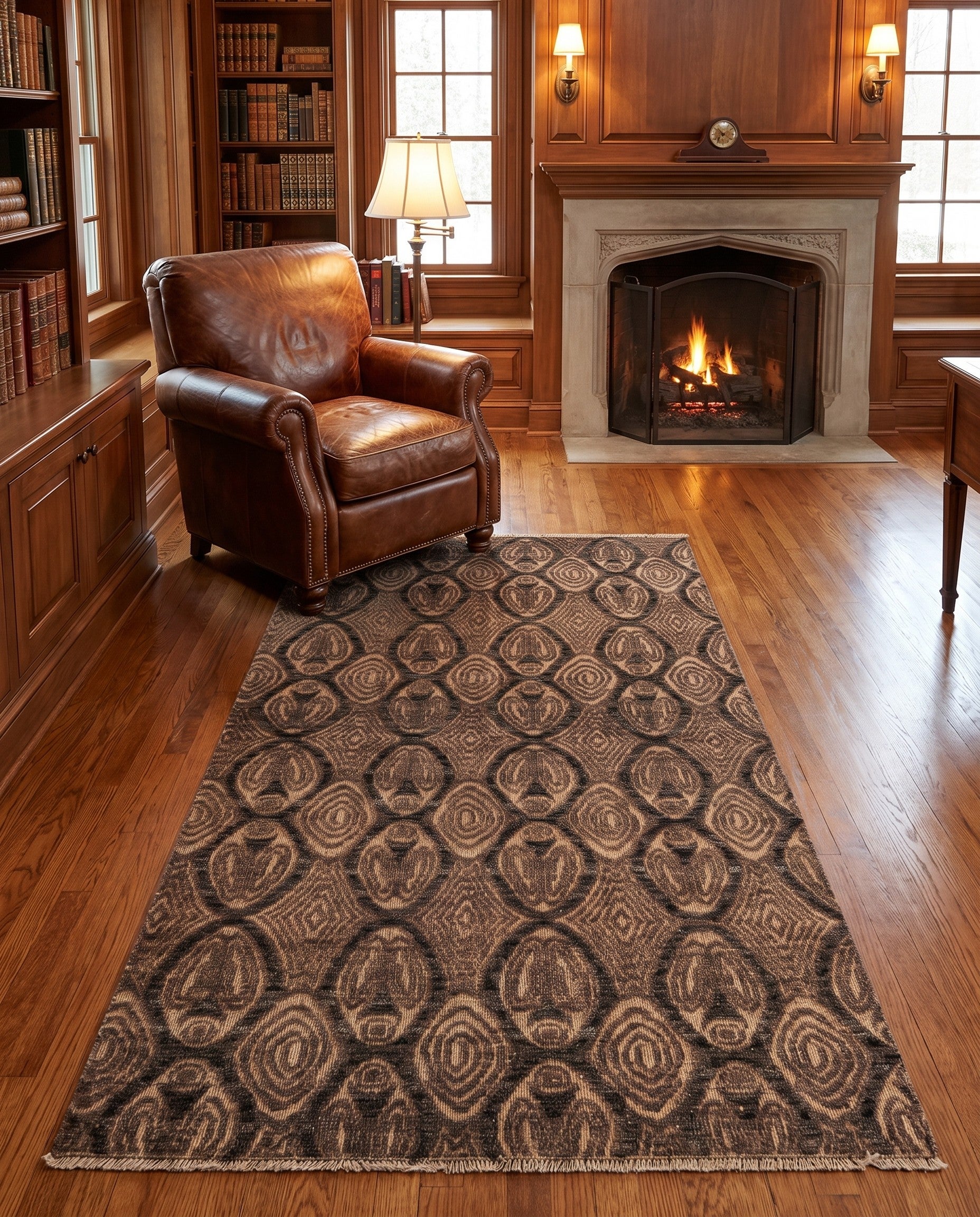 4' 5 x 7' 8 Hand Knotted Darya Wool Rug