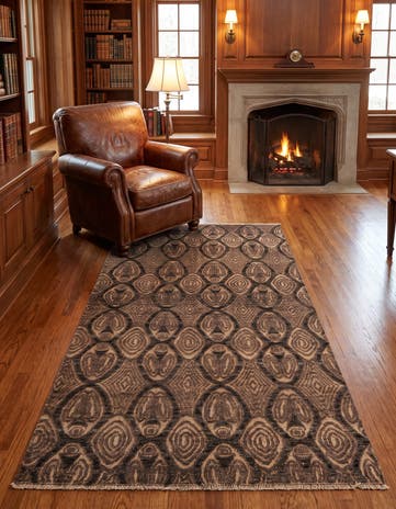 4' 5 x 7' 8 Hand Knotted Darya Wool Rug
