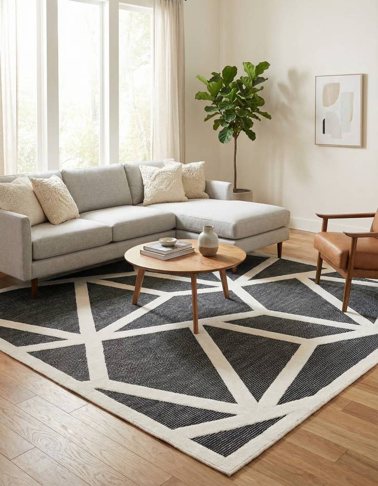 Detail image of  10' x 10' Prismatic Square Rug