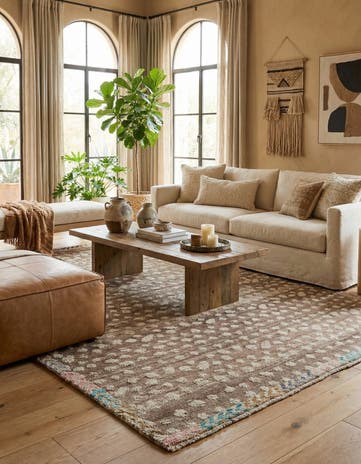 6' 6 x 10' Hand Knotted Darya Wool Rug