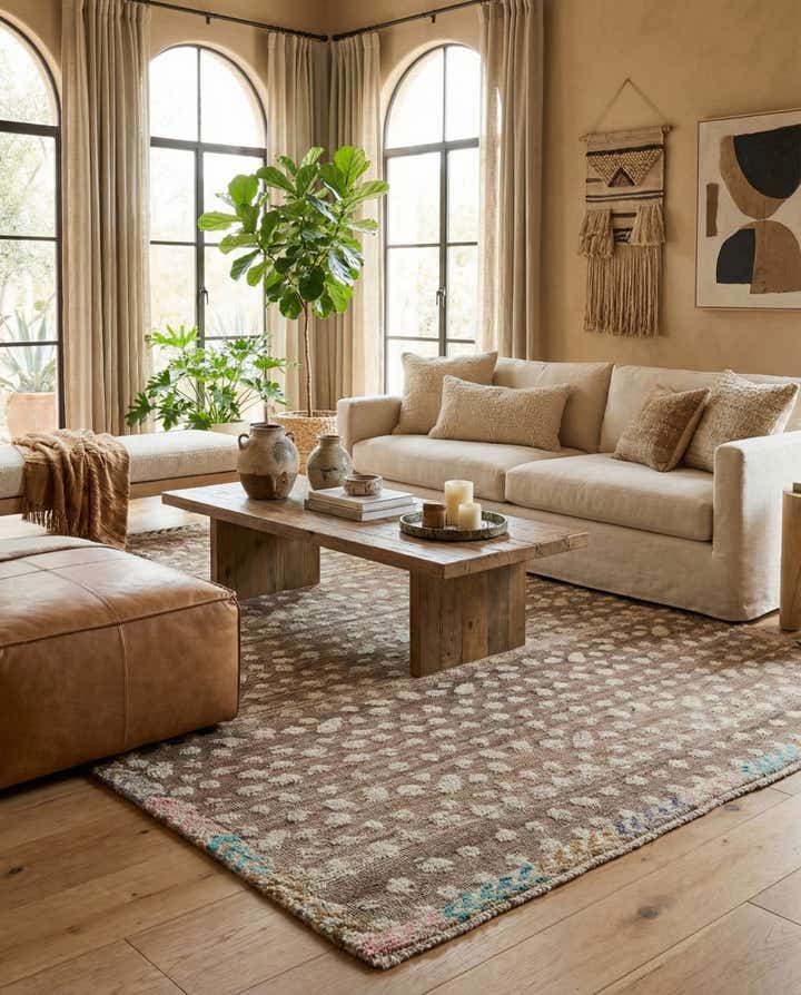 6' 6 x 10' Hand Knotted Darya Wool Rug
