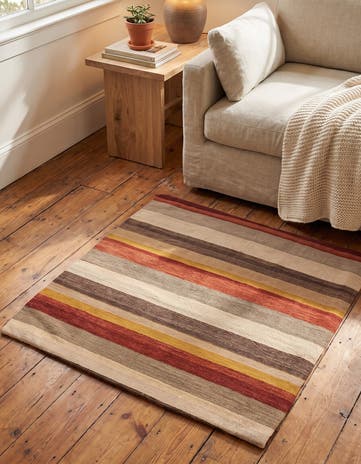 3' 1 x 3' 1 Hand Woven Pillow Wool Square Rug