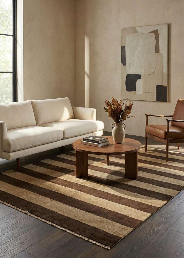 5' 1 x 6' 6 Hand Knotted Modern Ziegler Rug