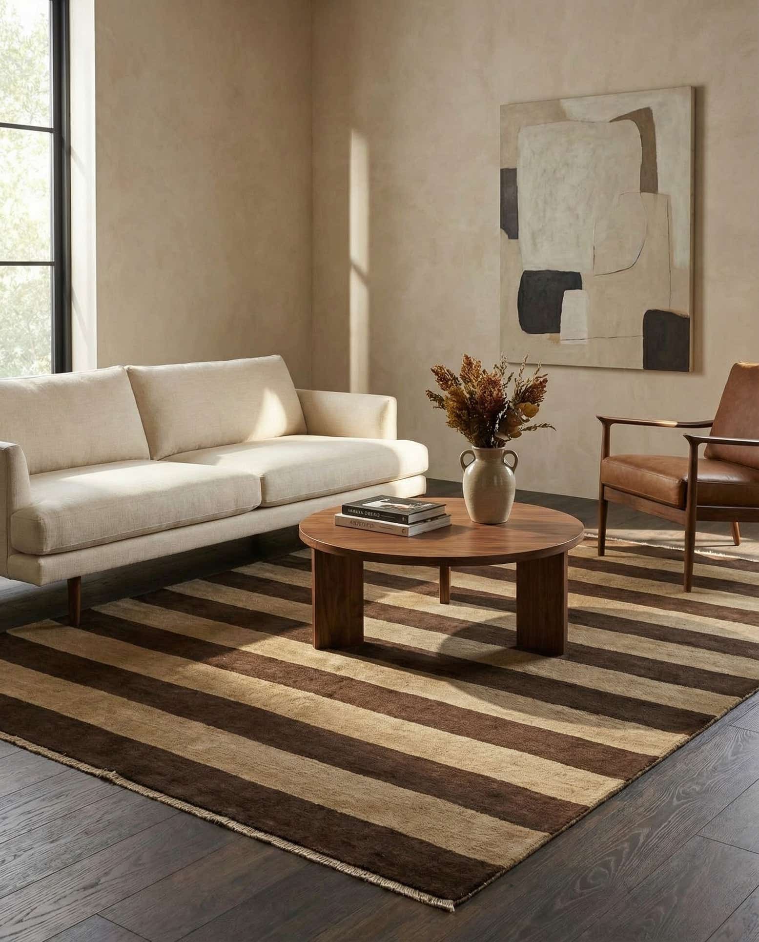 5' 1 x 6' 6 Hand Knotted Modern Ziegler Rug