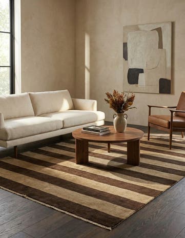 5' 1 x 6' 6 Hand Knotted Modern Ziegler Rug