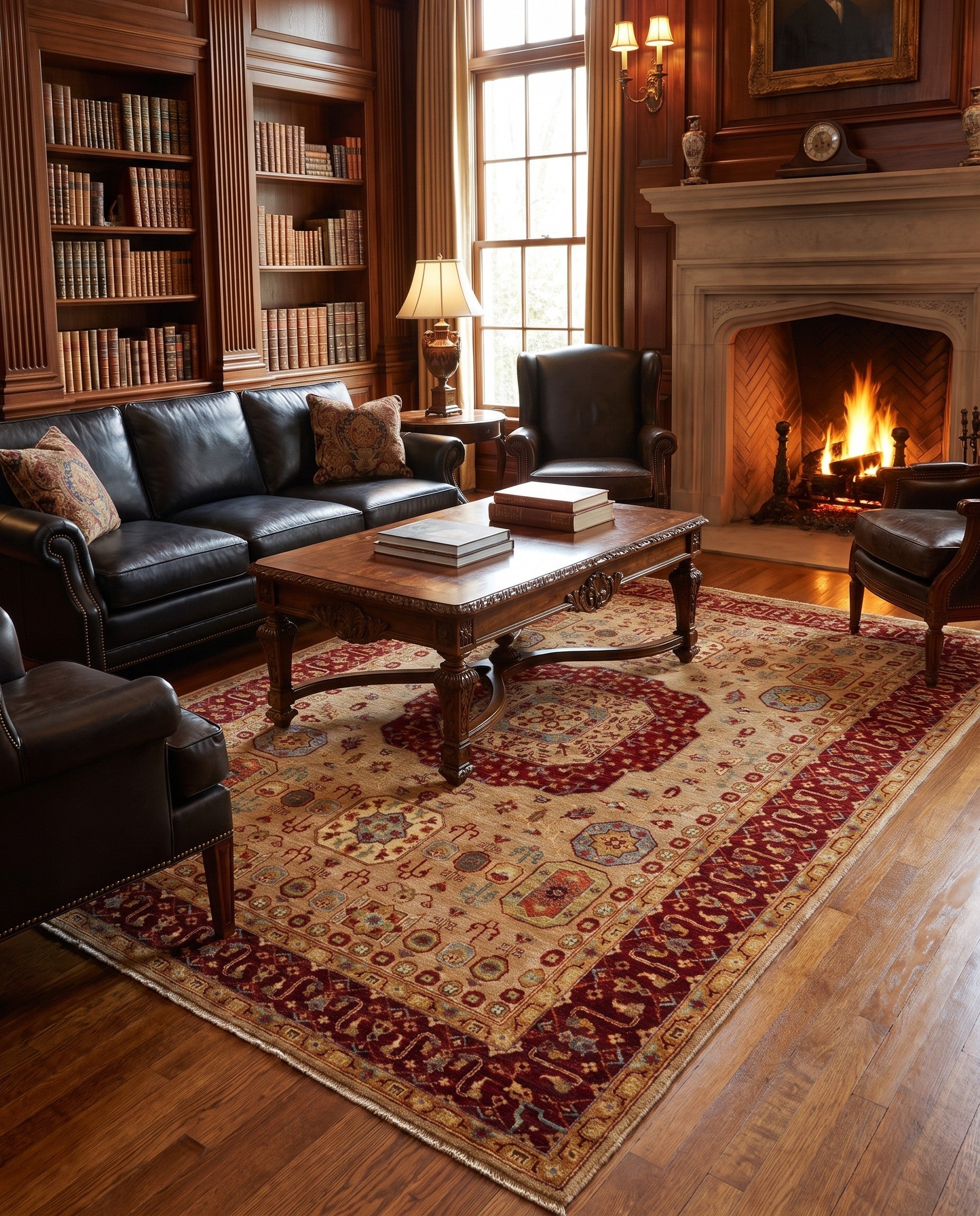 5' 7 x 7' 11 Hand Knotted Mamluk Ziegler Rug