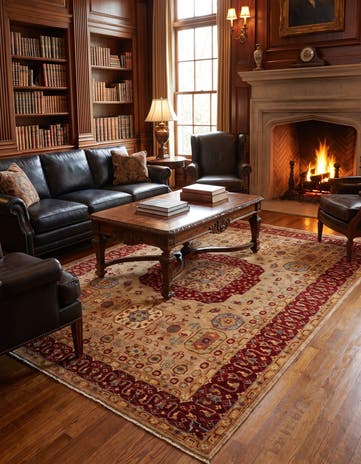 5' 7 x 7' 11 Hand Knotted Mamluk Ziegler Rug