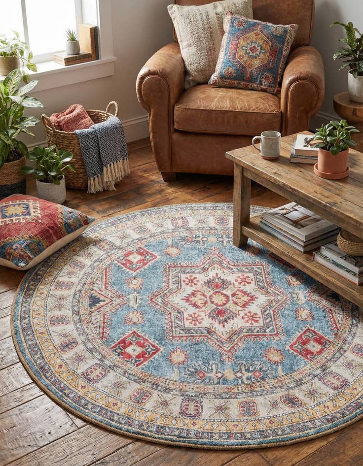 Detail image of  3' 6 x 3' 6 Timeless Round Rug