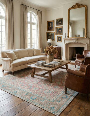 9' 9 x 13' 1 Hand Knotted Ultra Vintage Persian Wool Rug