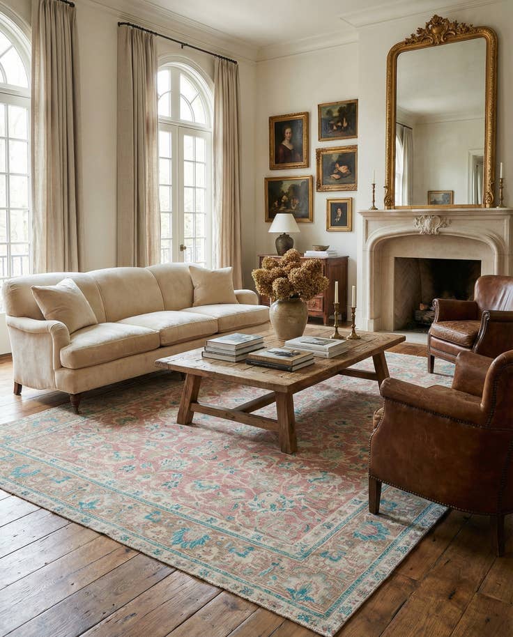 Detail image of 9' 9 x 13' 1 Hand Knotted Ultra Vintage Persian Wool Rug