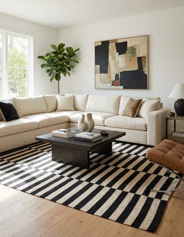 5' 8 x 7' 9 Hand Woven Kilim Modern Wool Rug
