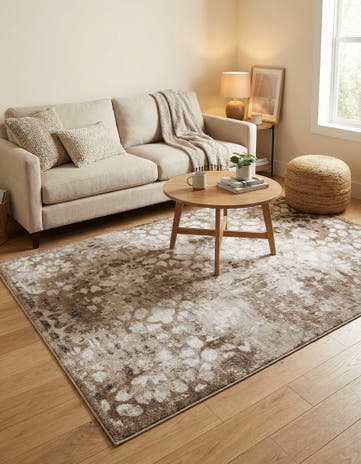 Brown Monte Carlo Rug